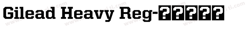 Gilead Heavy Reg字体转换